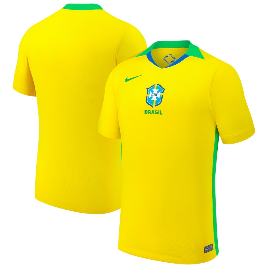 Brazil National Team Nike 2025/26 Home Replica Jersey - Yellow