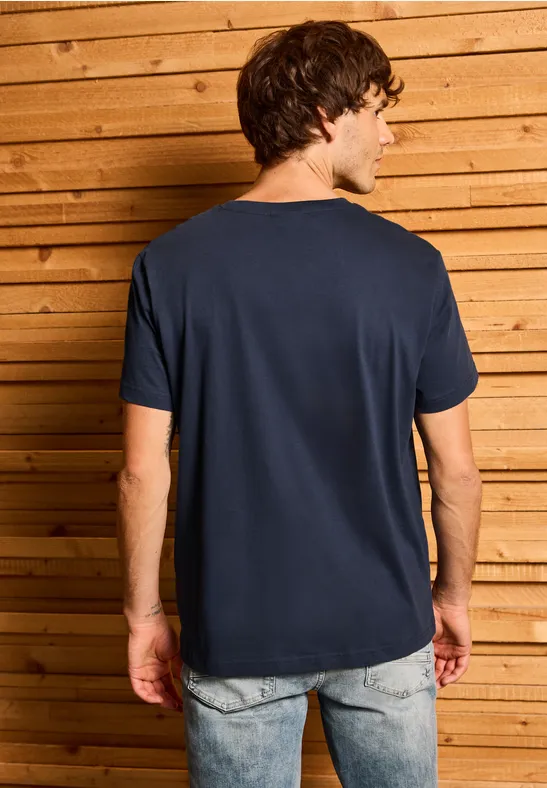 T-Shirt mit Streifen-Motiv