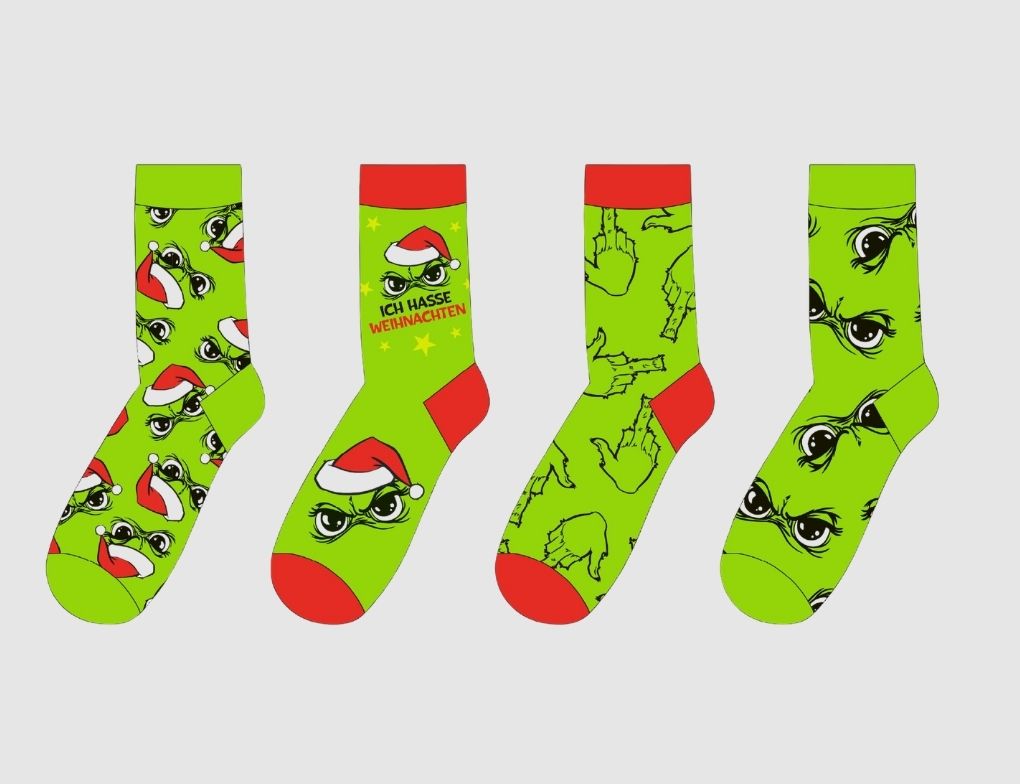 Damen und Herren Socken Festtagsmuffel