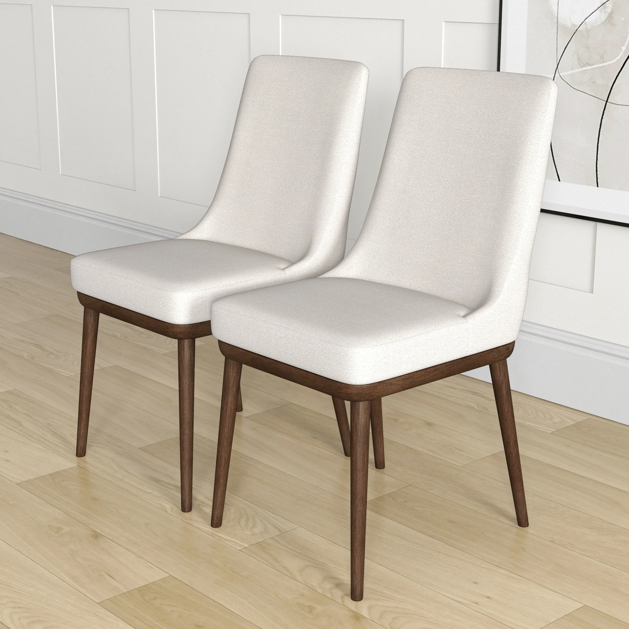 Belladonna Mid-Century Modern Dining Chairs (Set of 2)