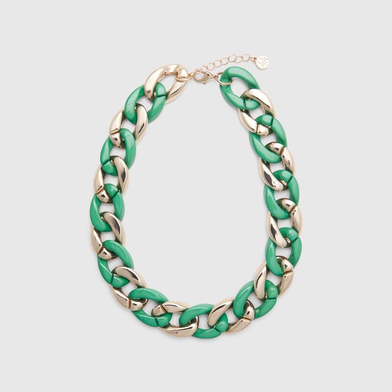 Gold and green necklace