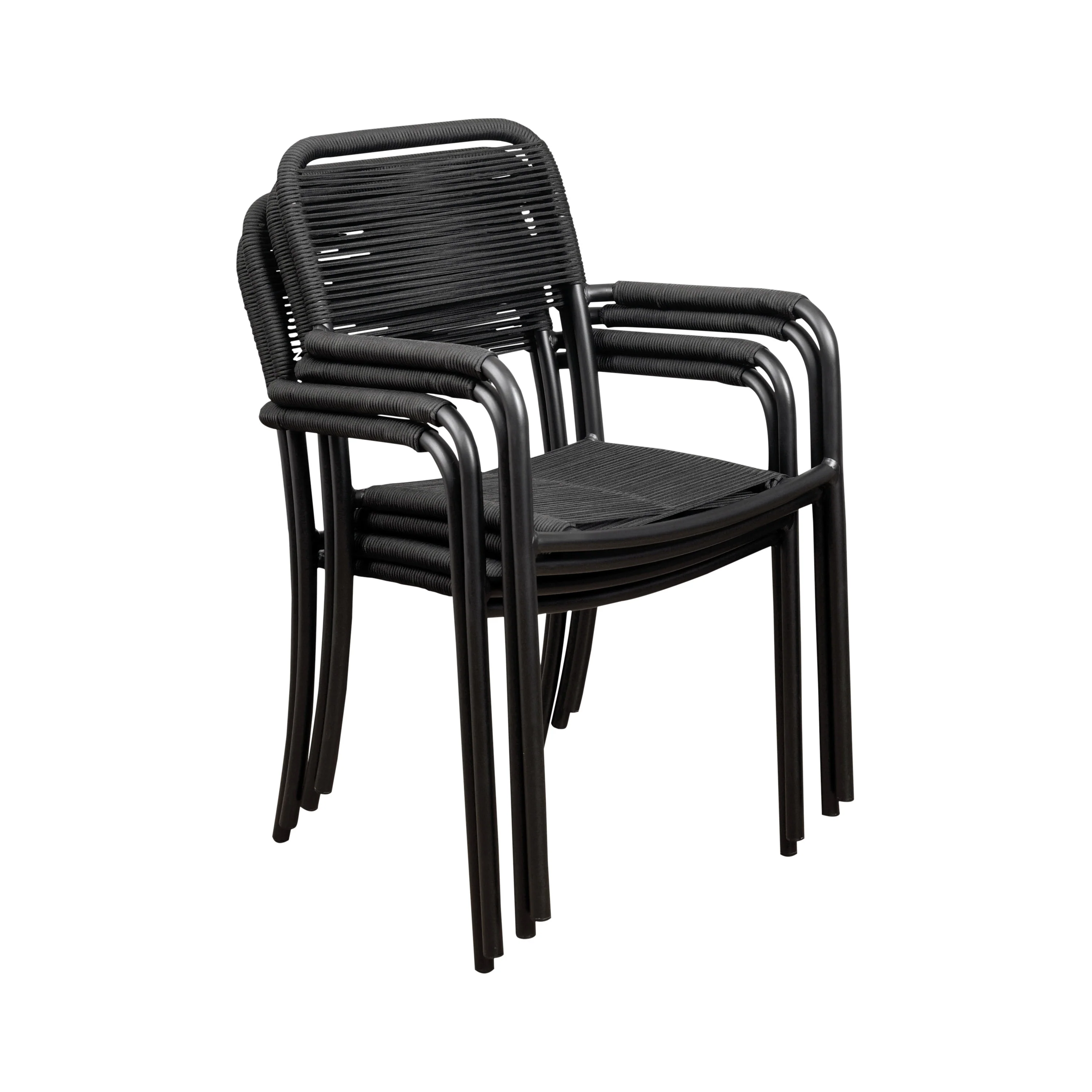 Amazonia Curry 2pc or 4pc Aluminum & Rope Outdoor Patio Dining Chairs