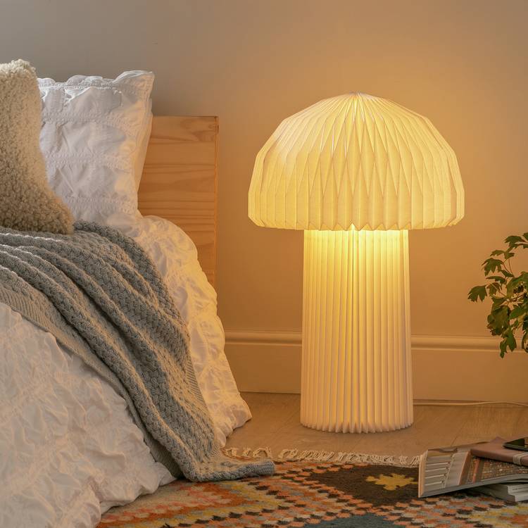 Habitat Origami Mushroom Floor Lamp - White