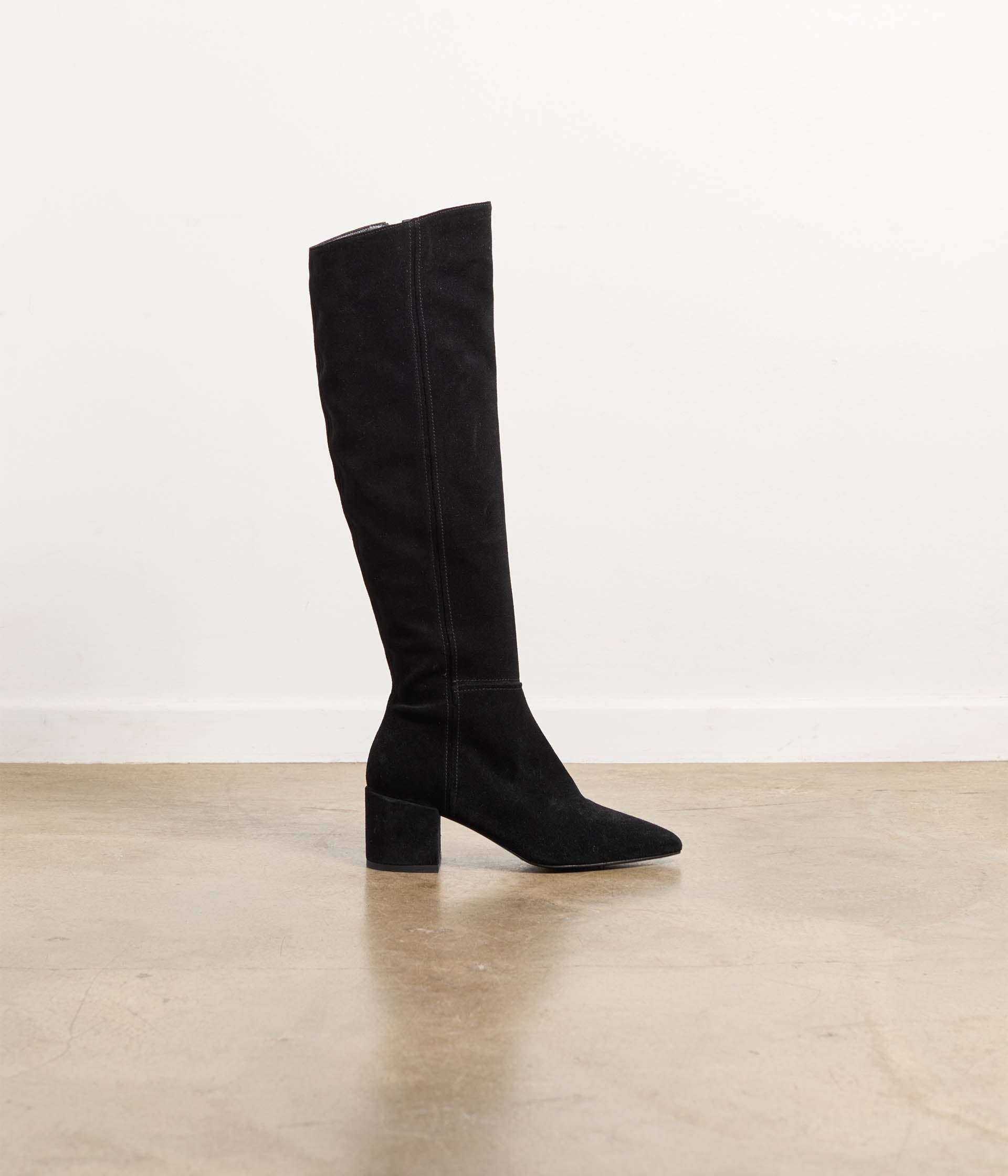 Cuissardes velours noir Ursula