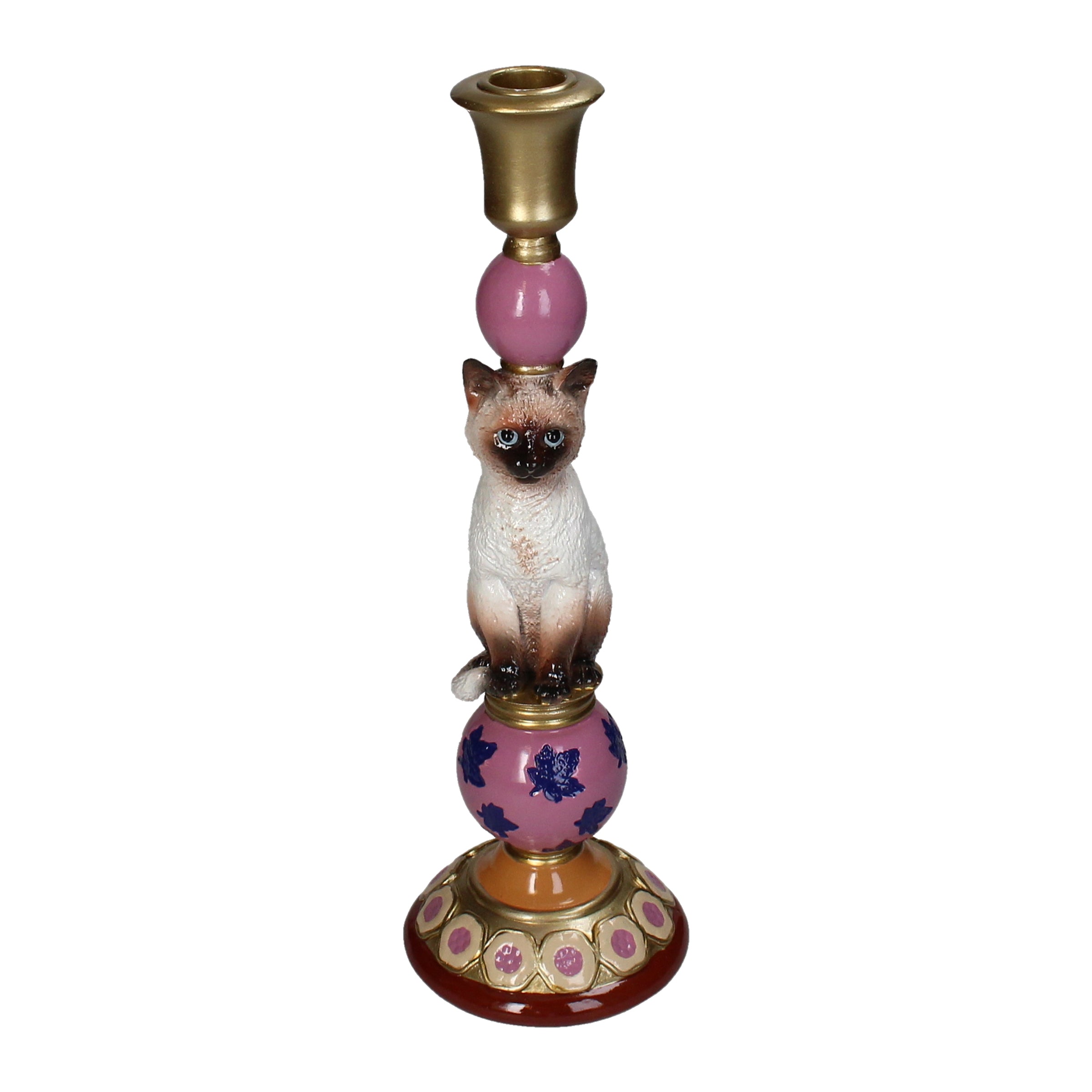 Kersten Animal Kandelaar - H 31 cm - Siamese Kat