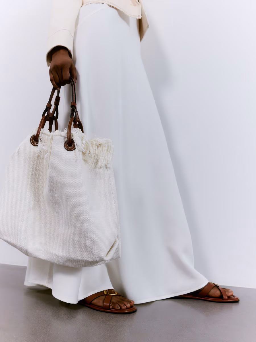 Shopper Bag With Fringes