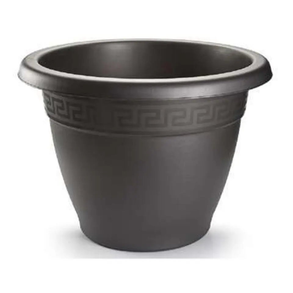 Forte Plastics Plantenpot - antraciet - kunststof - rond - 50 cm