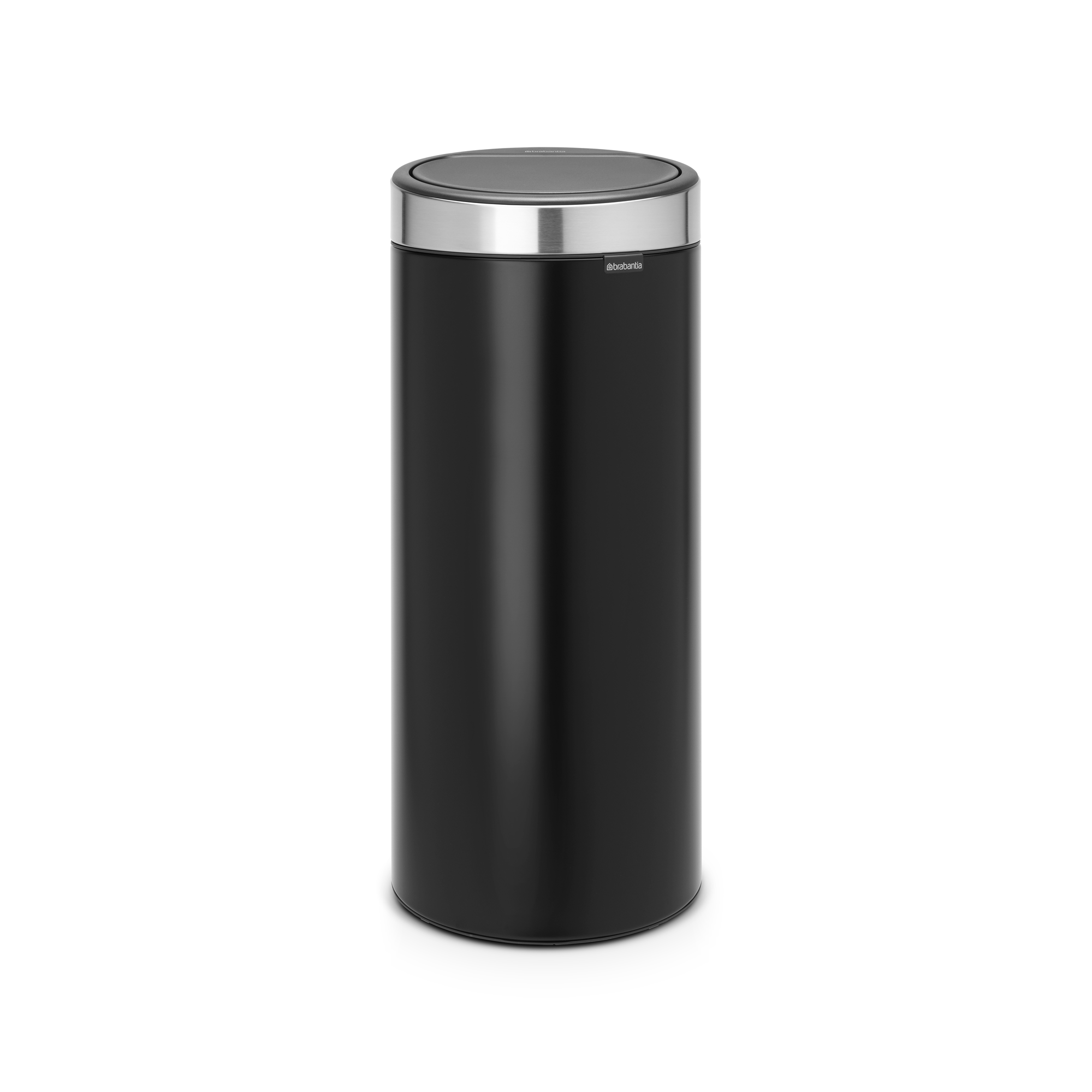 Brabantia Touch Bin New afvalemmer, 30 liter, kunststof binnenemmer - Matt Black