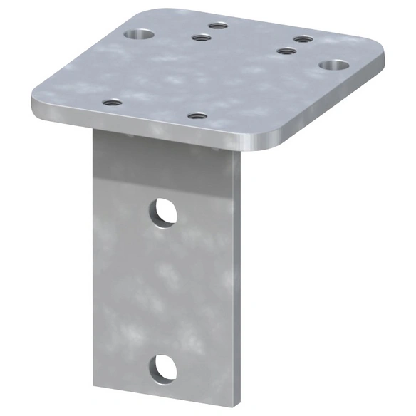 Montageadapter, BxHxT: 7 x 195 x 7 cm, für Aufschraubpfosten