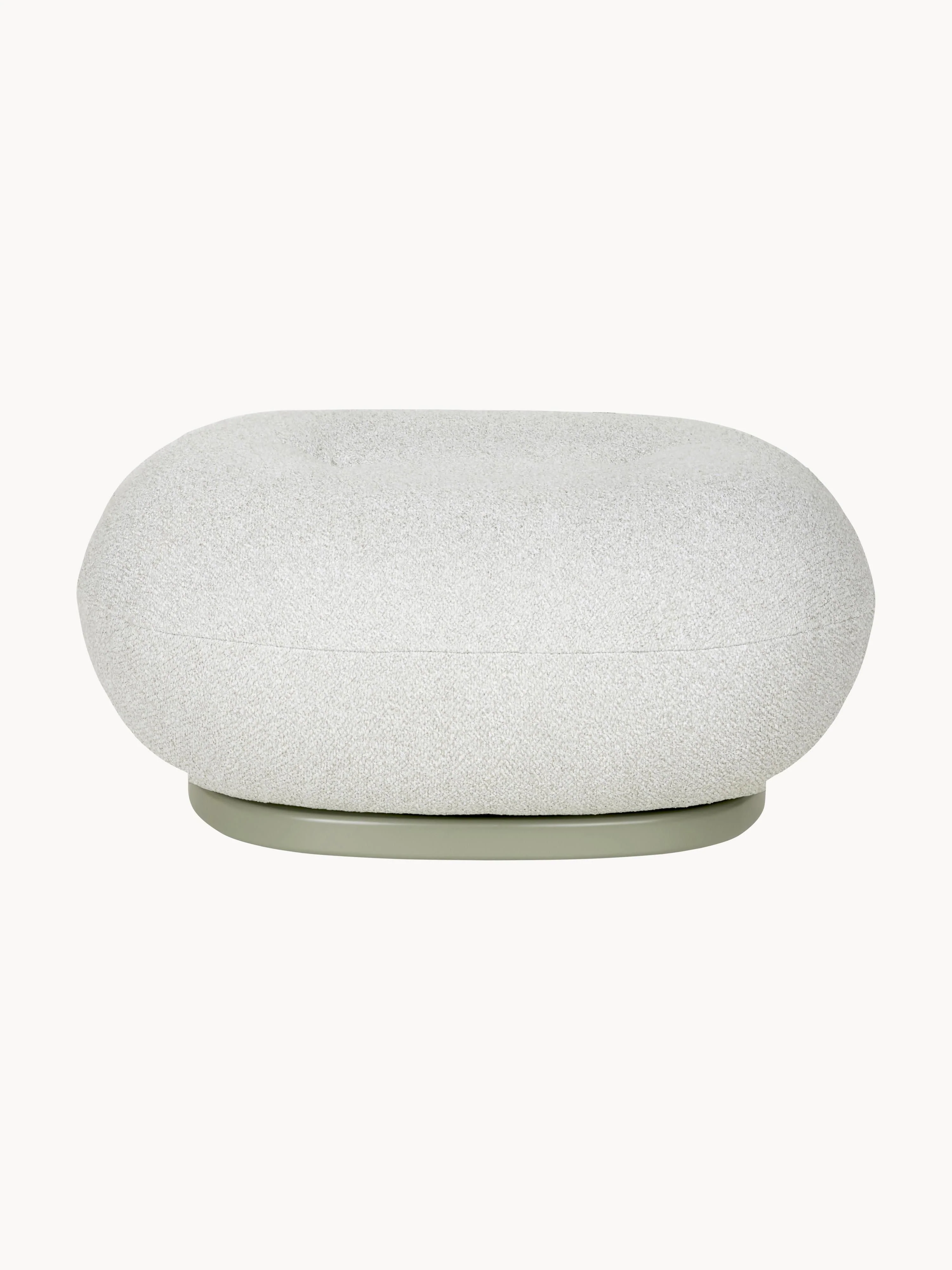 Drehbarer Outdoor-Pouf Pacha aus Bouclé