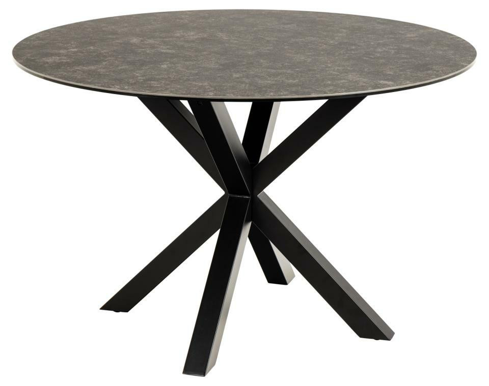 STÓŁ OKRĄGŁY Heaven 120cm brązowy CERAMIKA I STAL