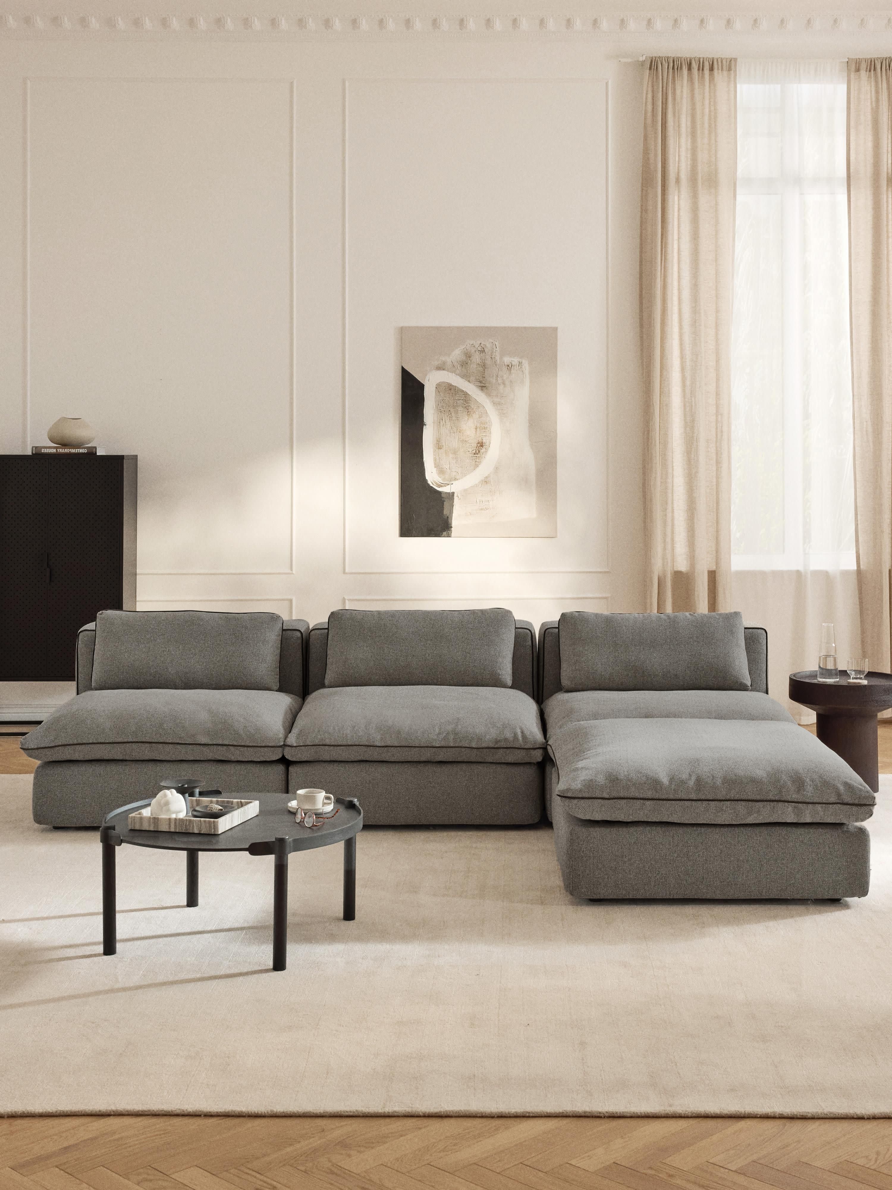 Modulares Sofa Felix mit Hocker (links/rechts)