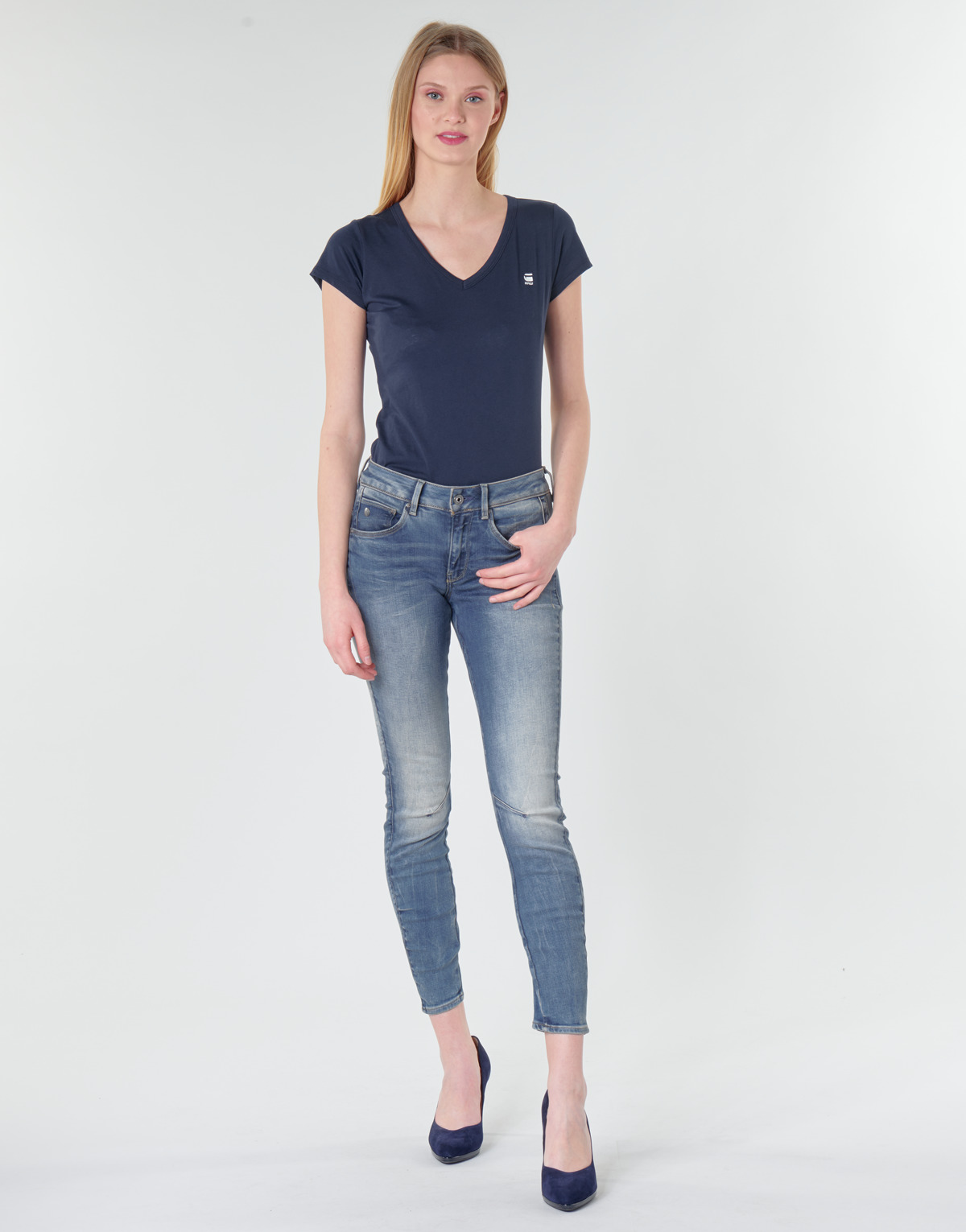 G-Star Raw - ARC 3D MID SKINNY WMN - Blue