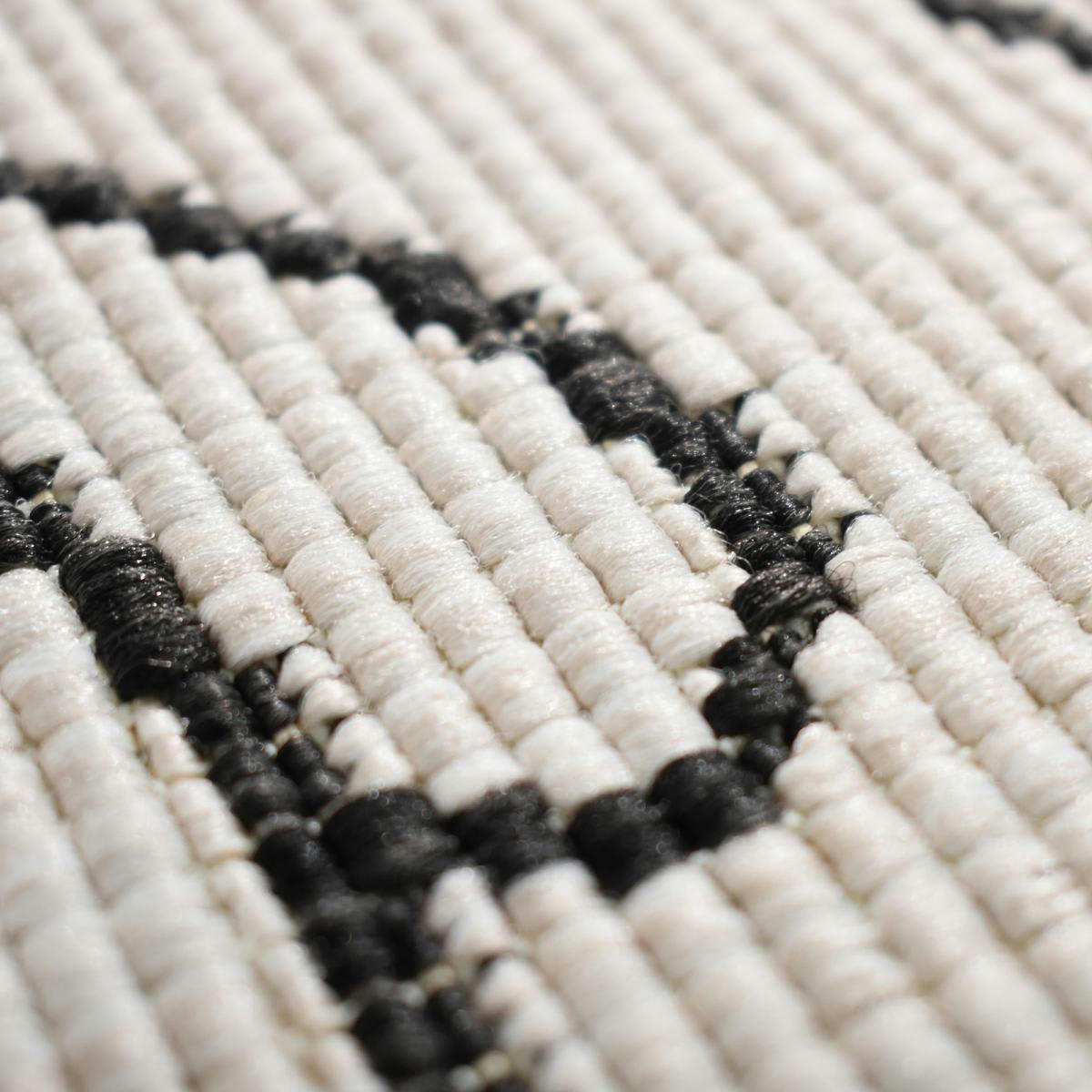 ROSACE REVERSIBLE ROND - Tapis extérieur gris 160x160 rond