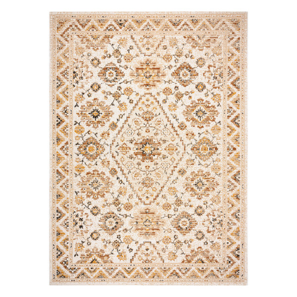 Dywan Sznurkowy SIZAL COLOR 19521460 Ornament, ramka, cynamon - 80x150 cm