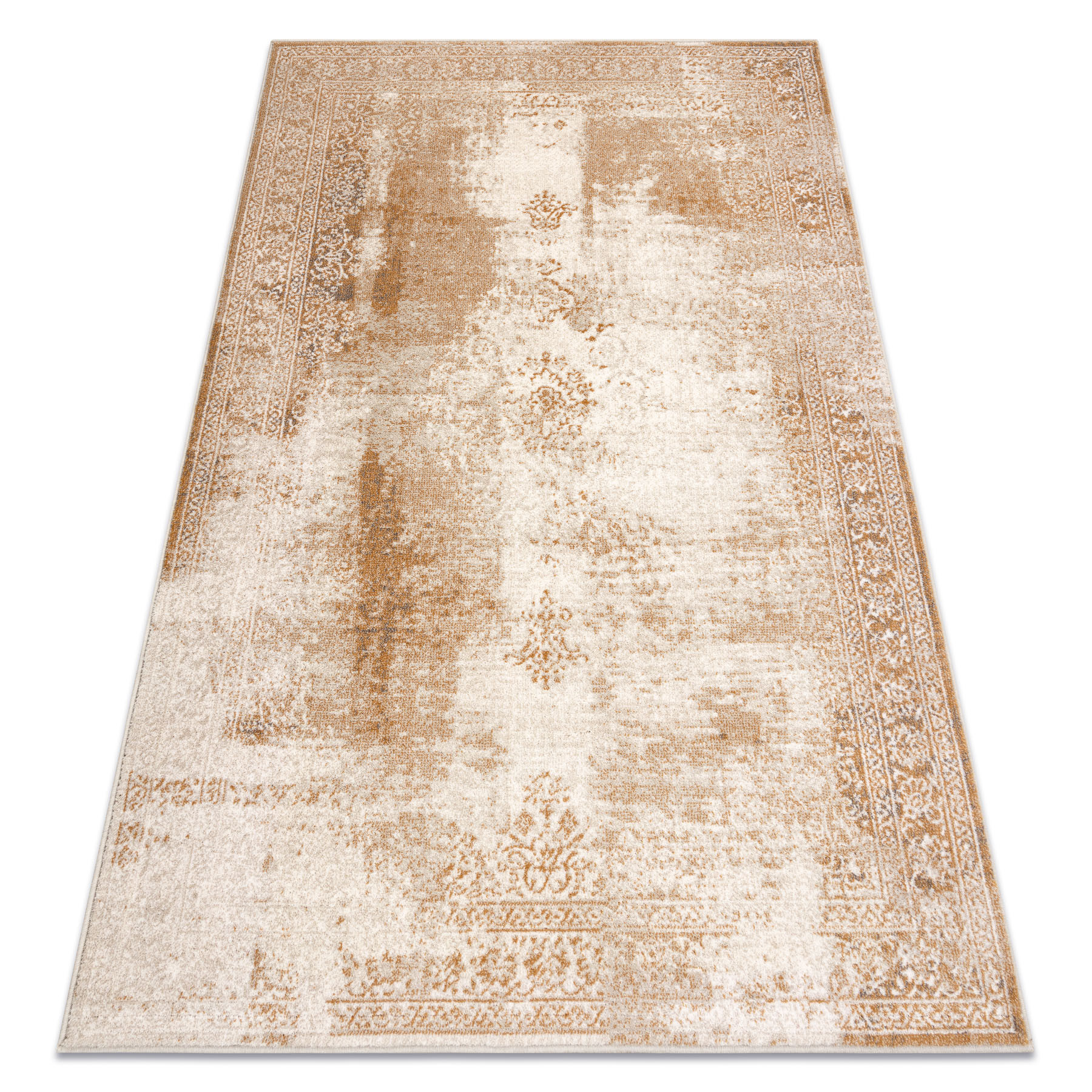Dywan wełniany NAIN Ornament, ramka, vintage 7699/51955 beż 80x150 cm