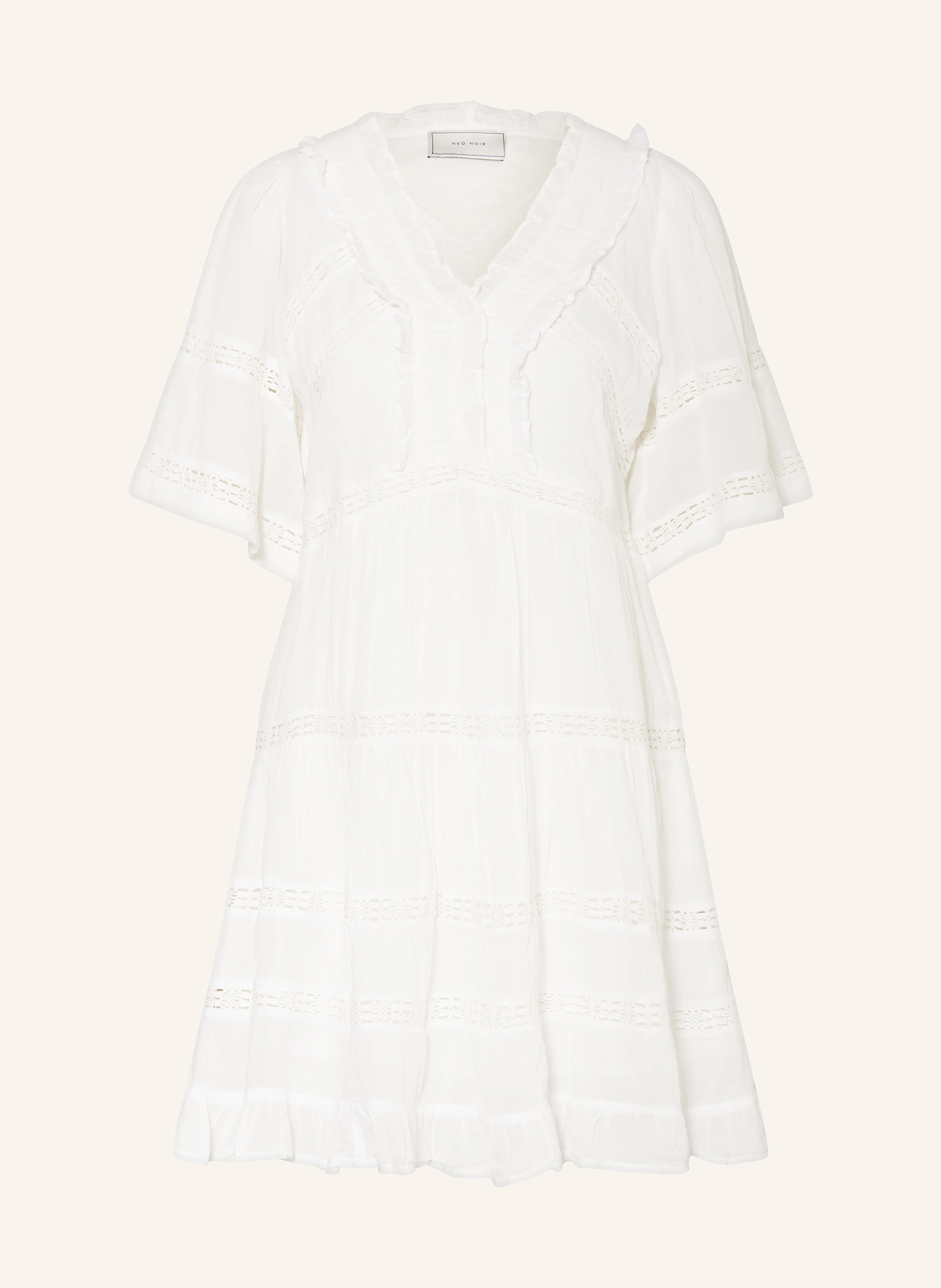 NEO NOIR Kleid MILENE mit Spitze und Rüschen