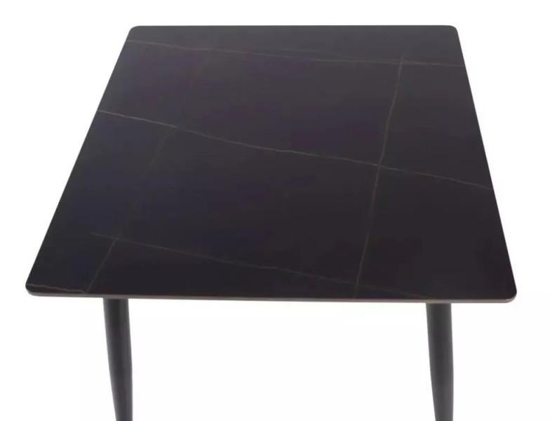 Stół RION 80x80 cm czarny marmur