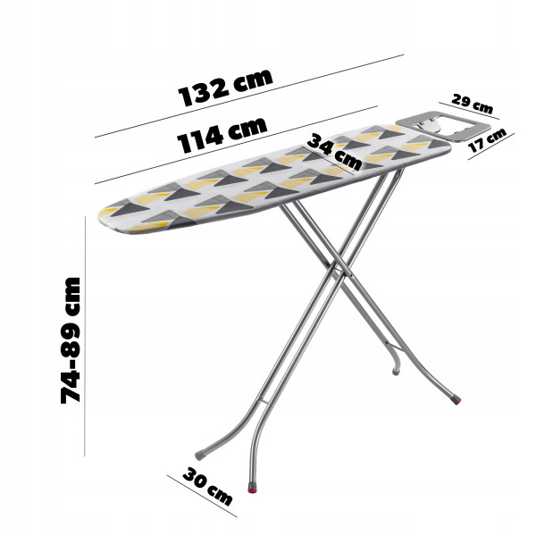 Deska Do Prasowania z Uchwytem Na Żelazko 114x34cm