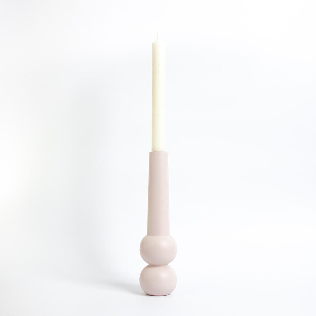 LEMON LILY Candleholder cone high - Rose