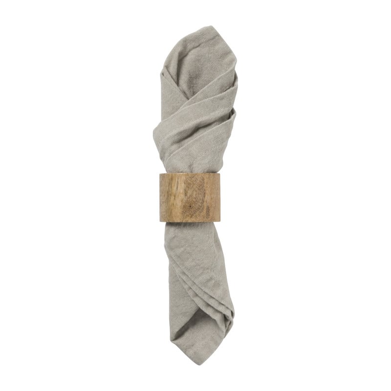 Servet zand - taupe - set van 2 - 40x40 cm