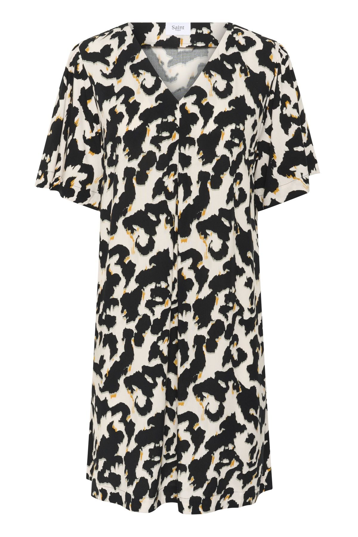 Saint Tropez Marca Short Sleeve V-Neck Dress