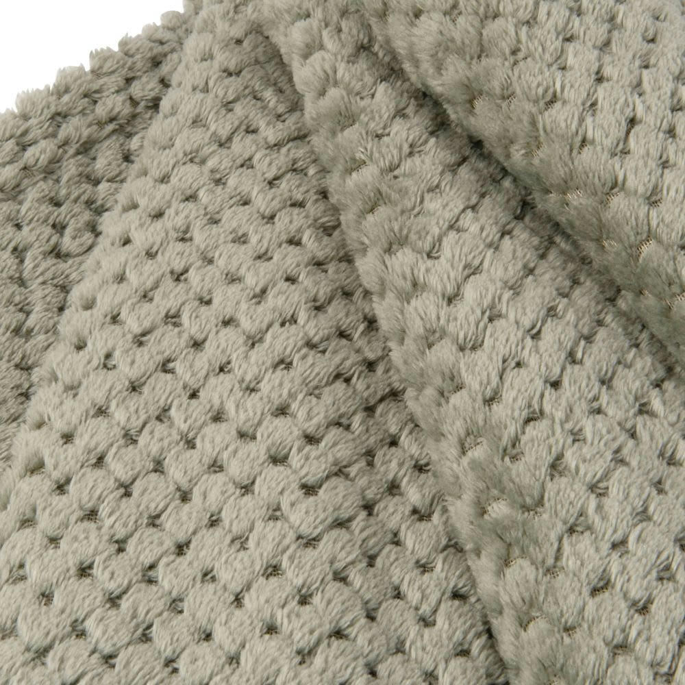 HIDA - Plaid vert kaki à motifs 150x230