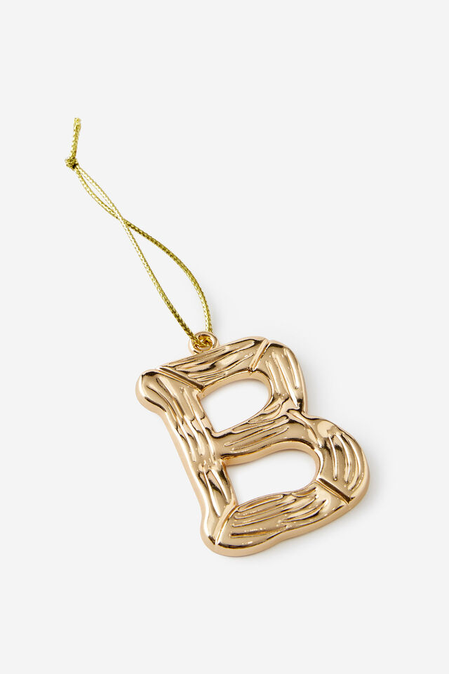 Metal Alphabet Christmas Ornament
