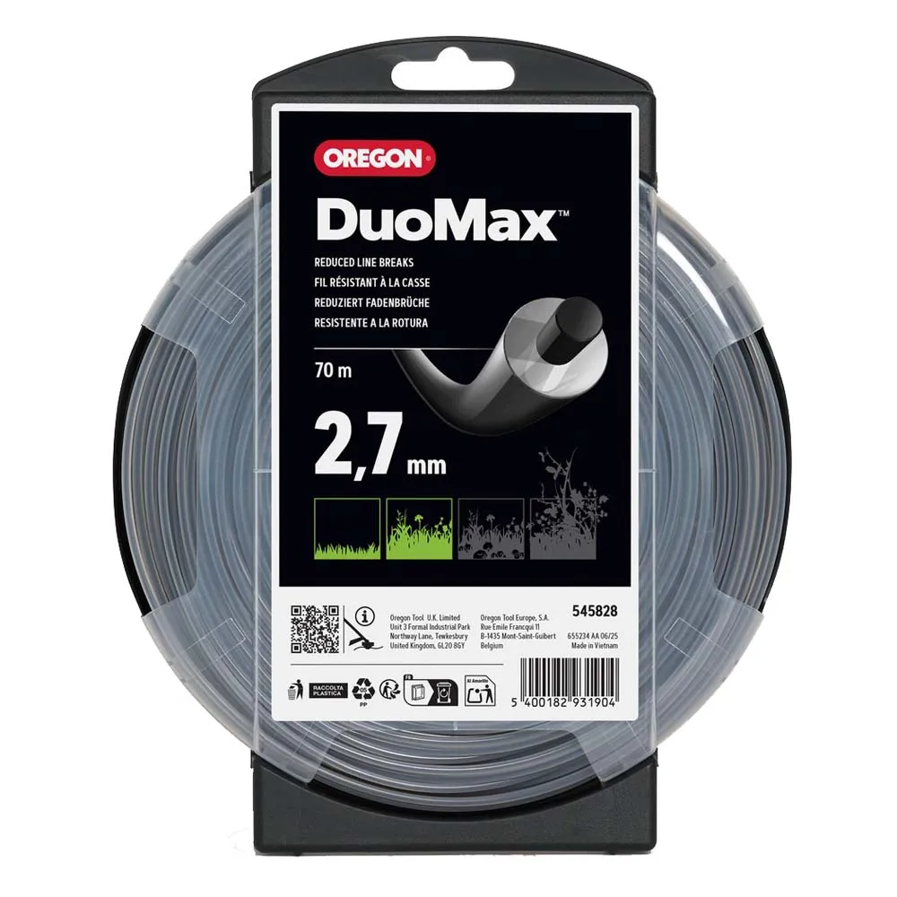Oregon 545828 Duoline 2.7 mm x 70 m Trimmer Line