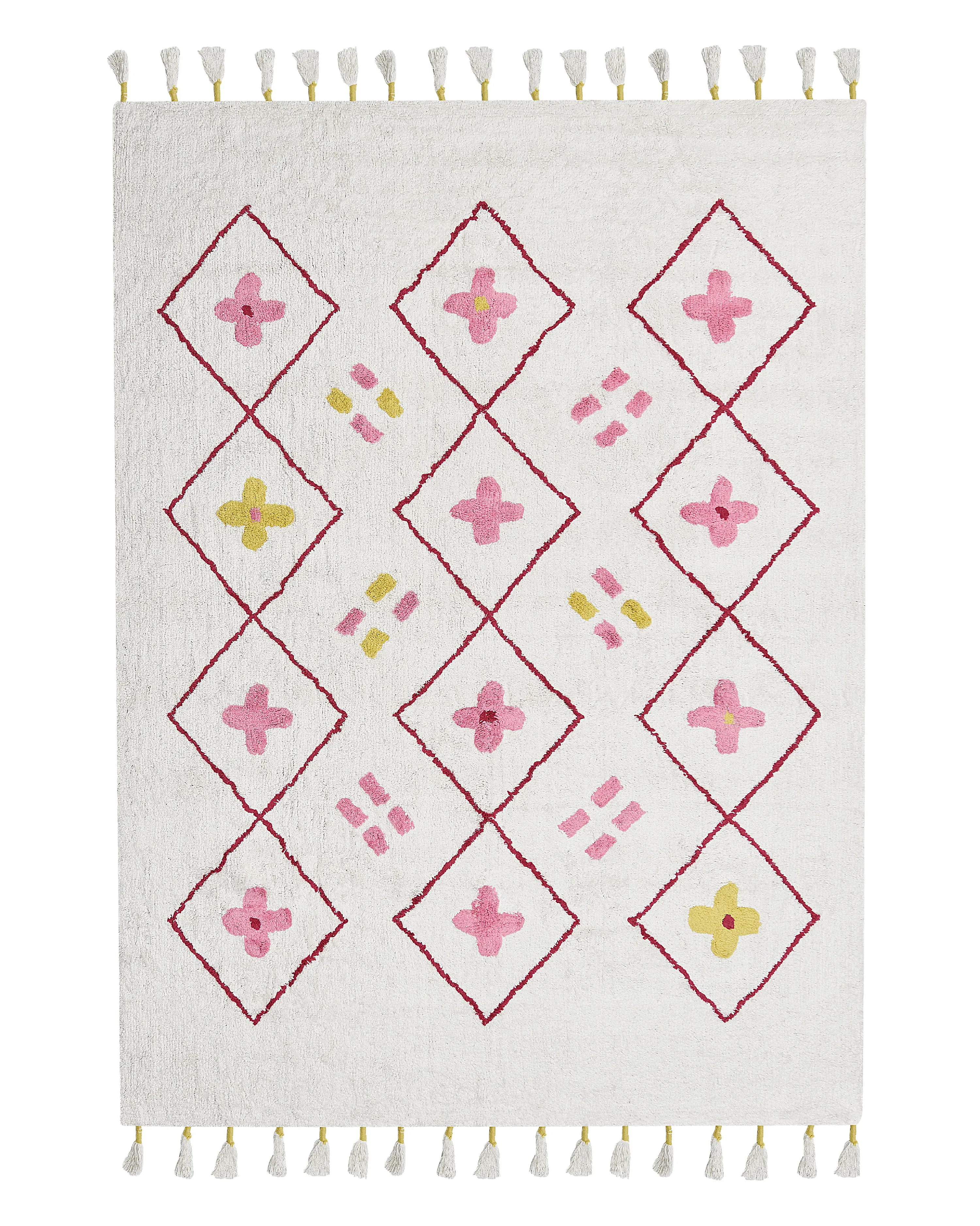 Kids Rug CAVUS White 160 x 230 cm Cotton