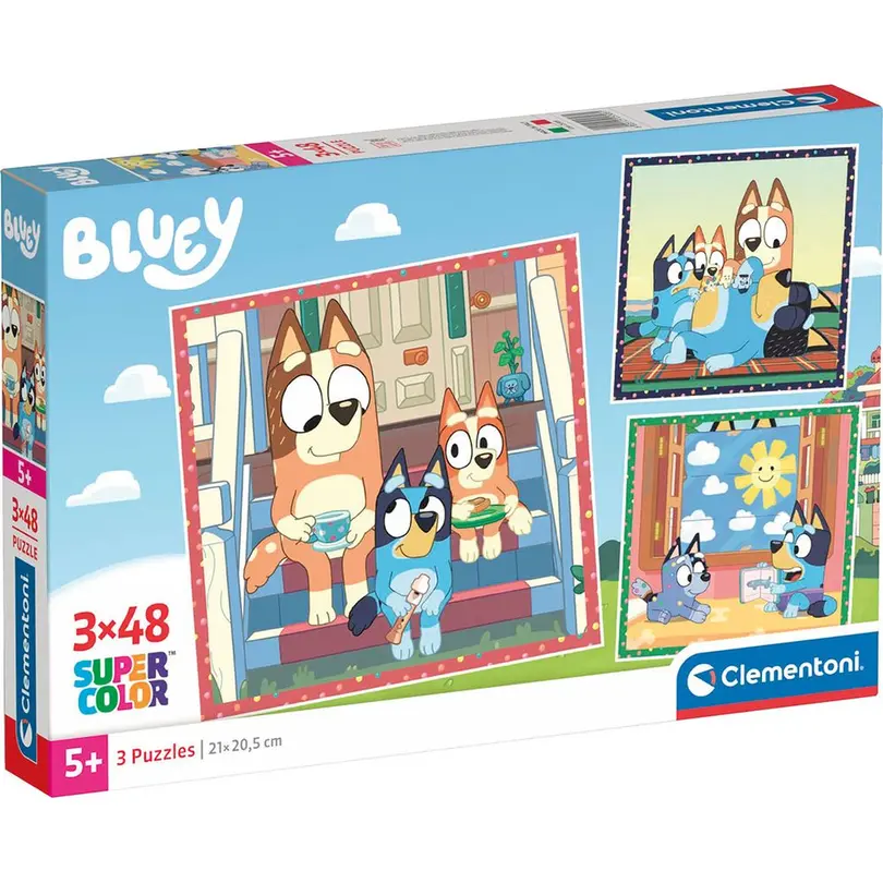 Puzzle 3er-Set Bluey