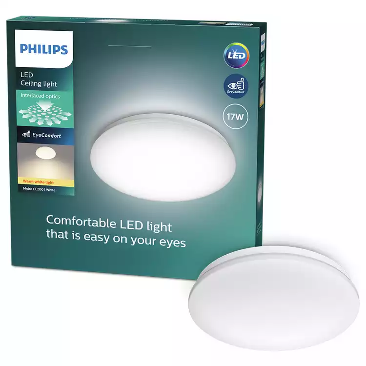 Philips LED Moire Ceiling Light - White