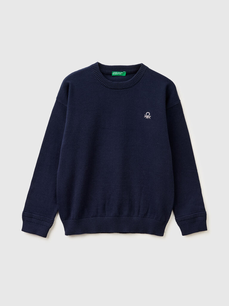 Organic cotton crew neck sweater