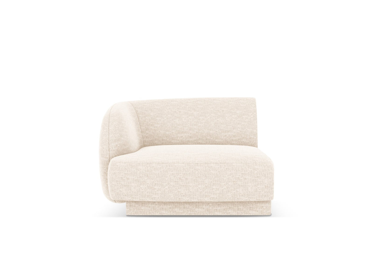 Micadoni linker module Miley structurele stof ivoor - 90x90x70cm