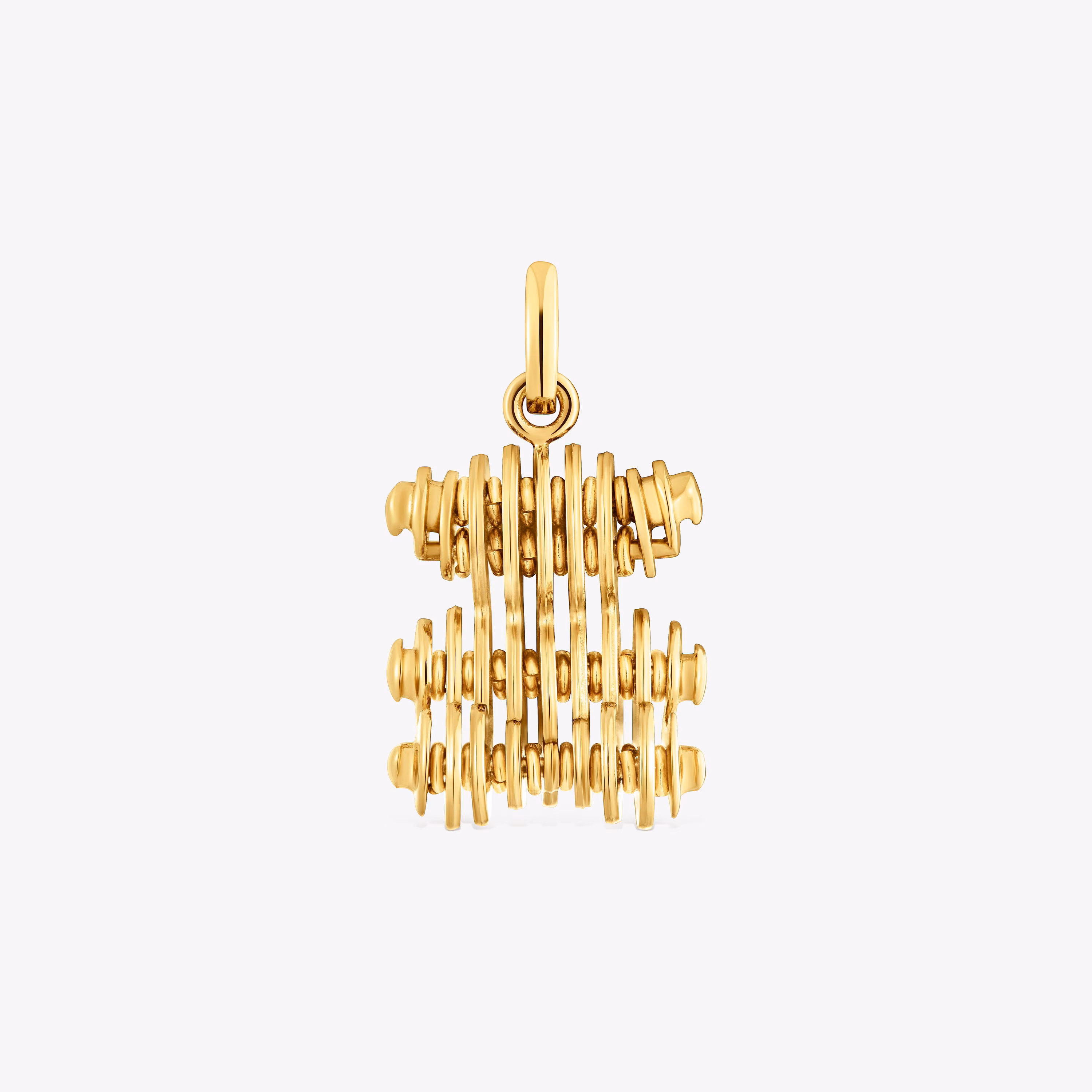 Colgante oso con baño de oro 18 kt sobre plata laminada Bold Bear
