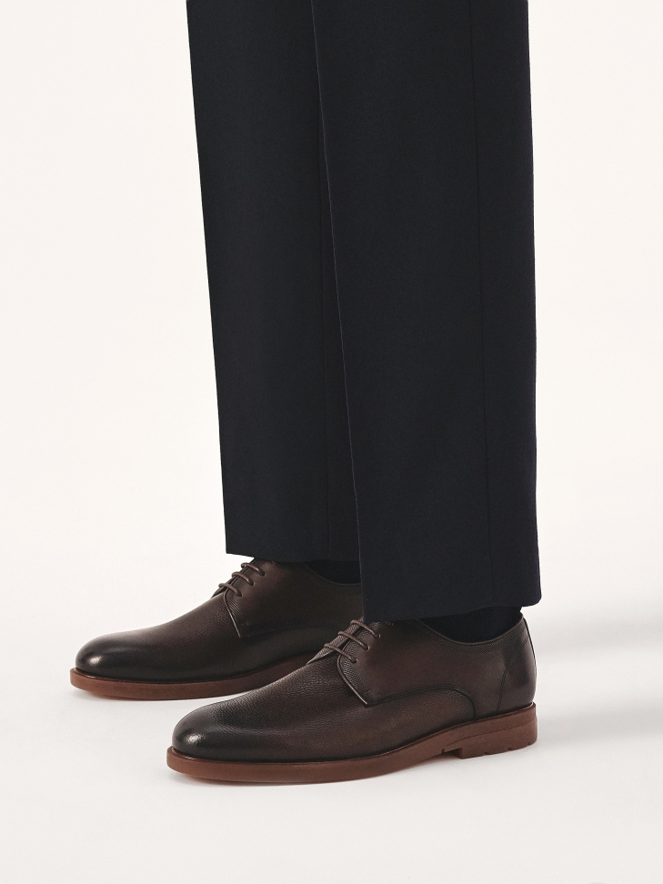 Classic brown leather shoes