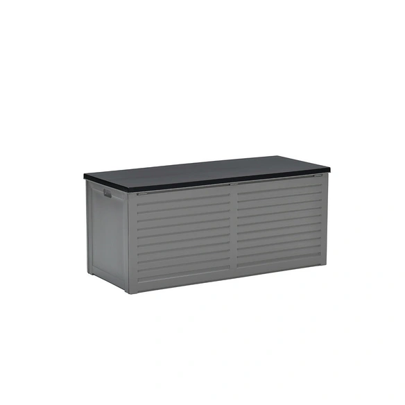 Kissenbox BxHxT: 147 x 64,4 x 61 cm, grau/schwarz