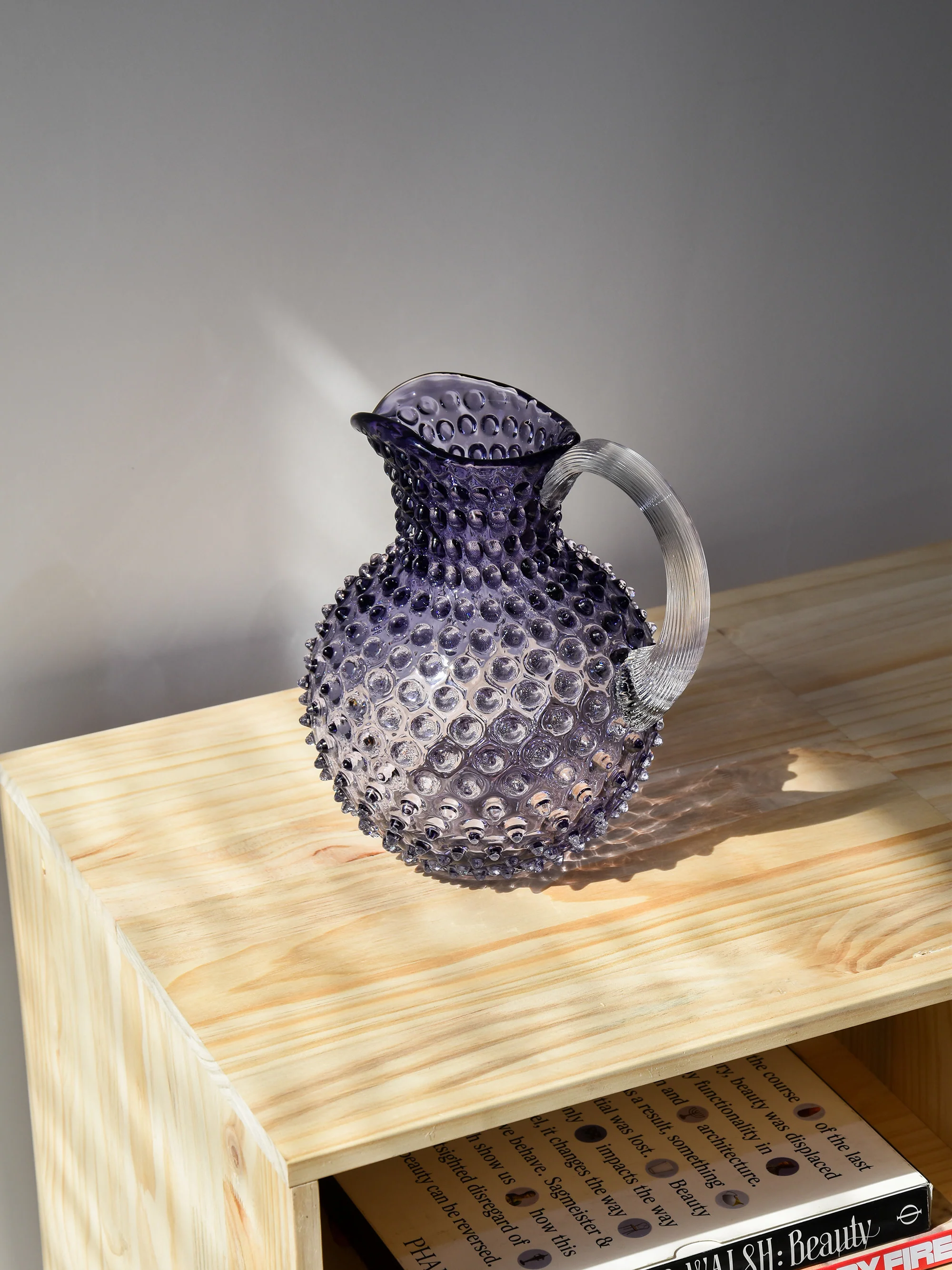 Mundgeblasener Krug Hobnail, 2 L