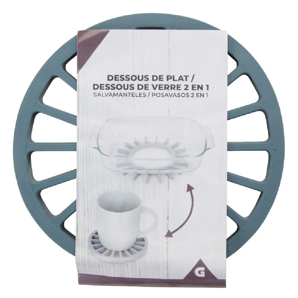 Dessous de plat 2en1 sous-verre
