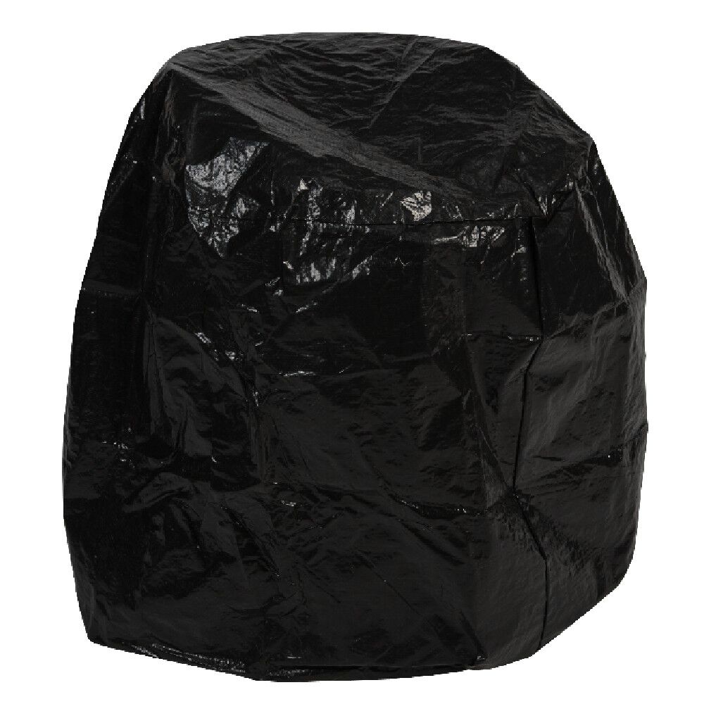 Housse de protection noire pour barbecue rond