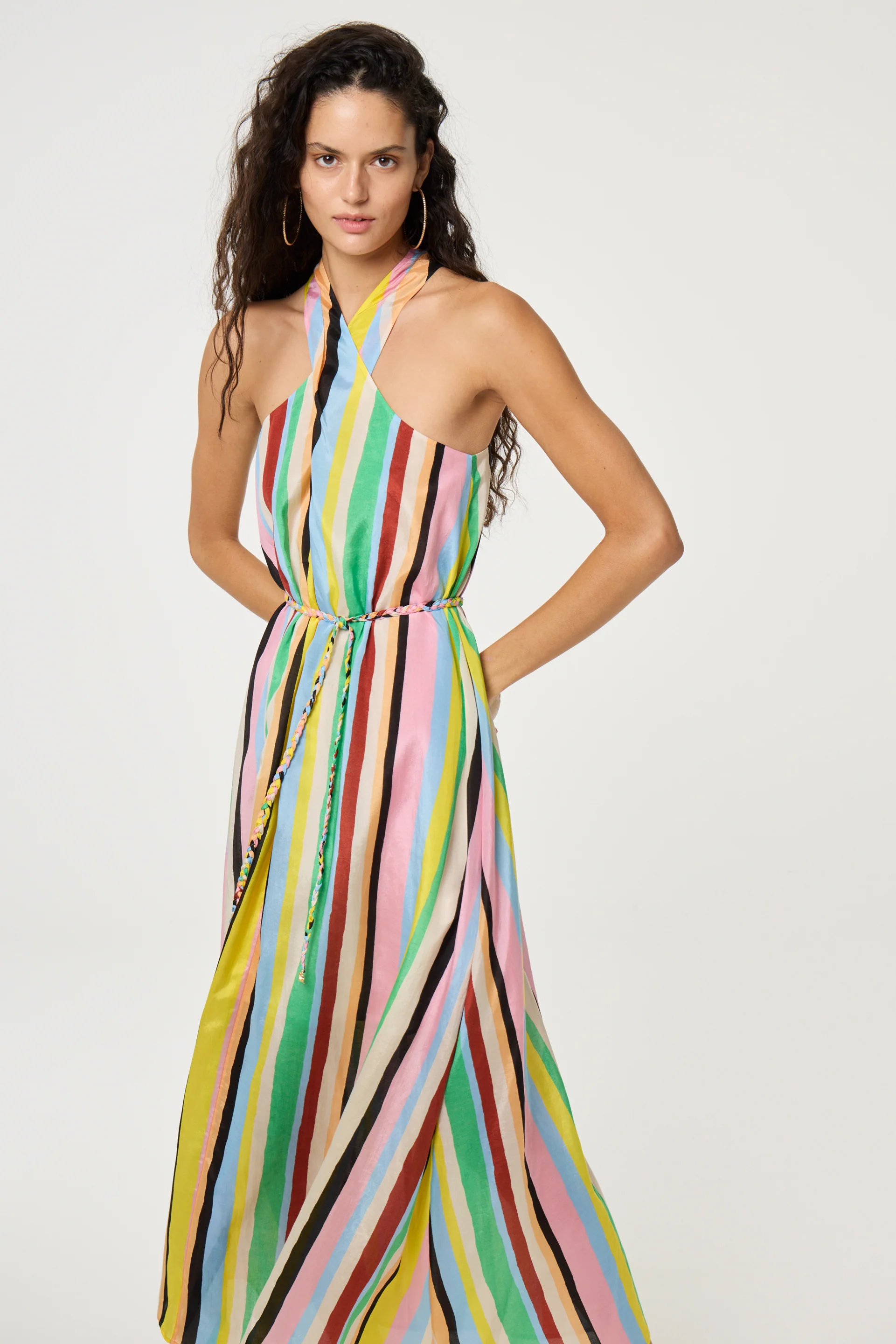 Estelle Dress | Light Blue/Navy