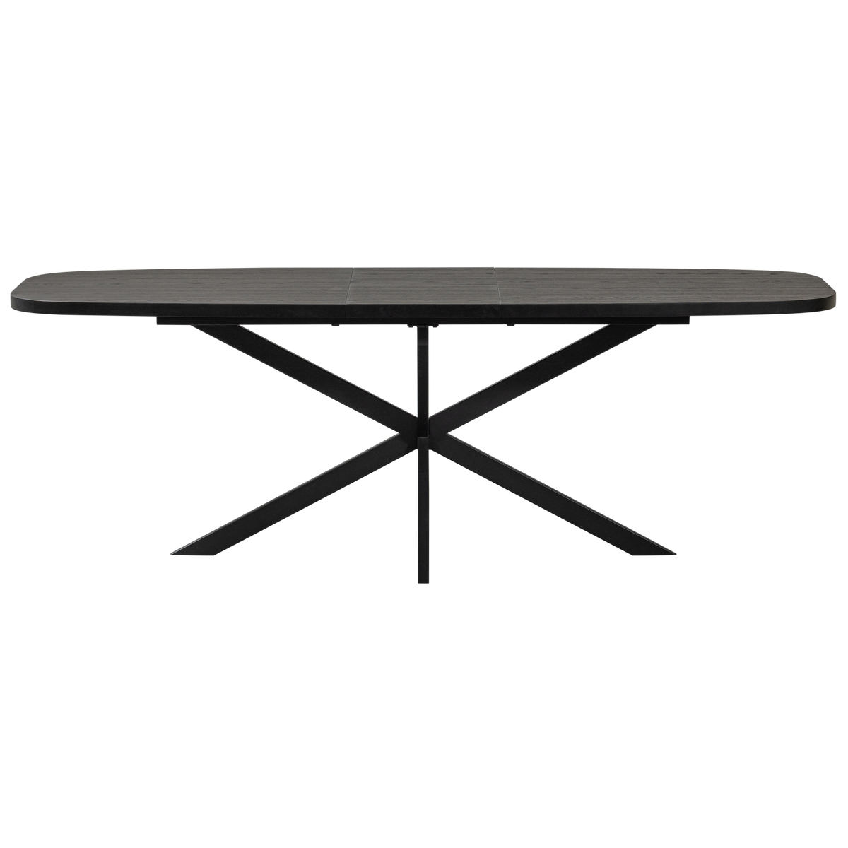 WOOOD eettafel uitschuifbaar Arros - Zwart - 75x180/220x90