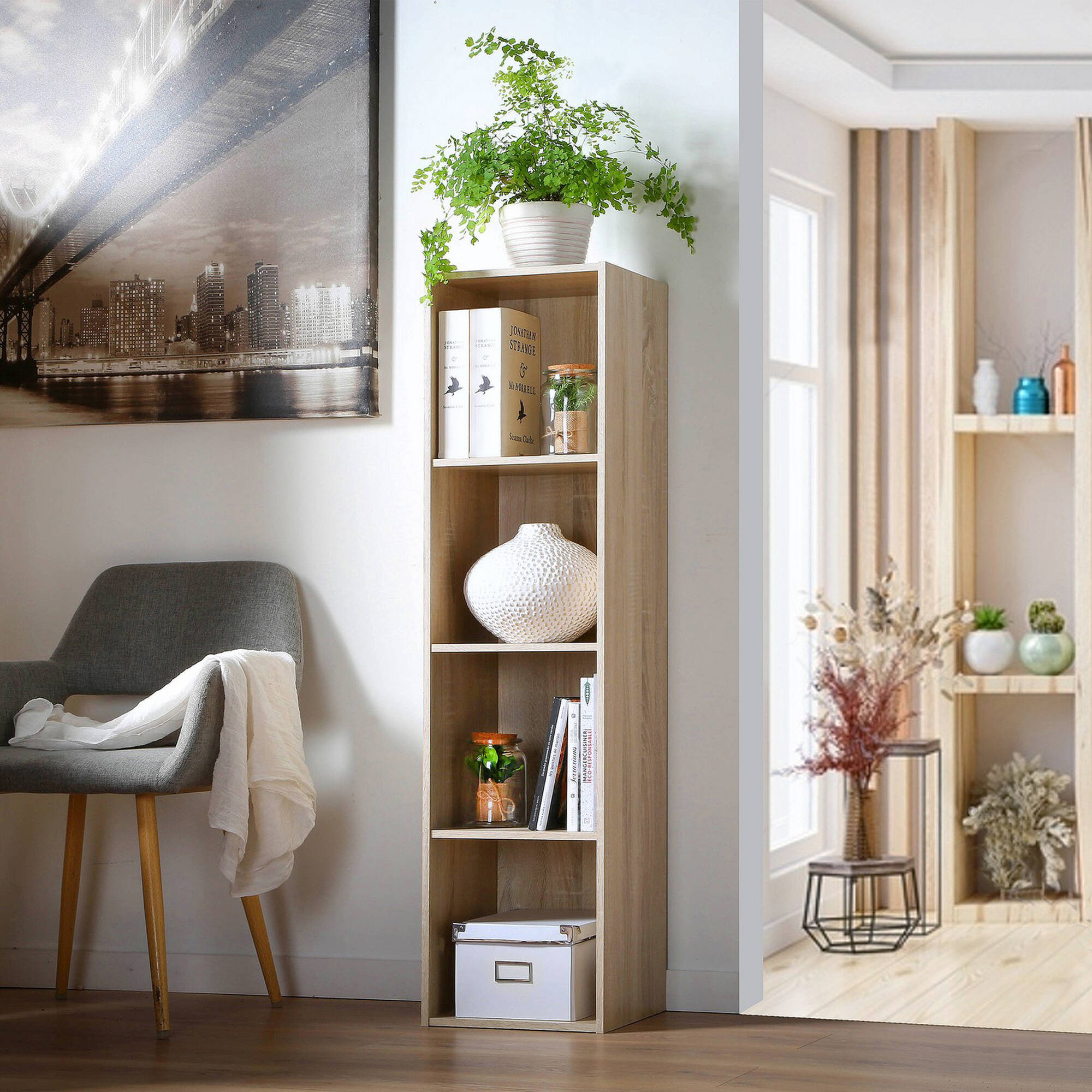 Meuble colonne ORIGAME - 4 cases
