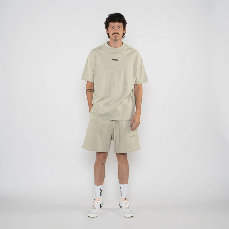 Fear Of God Essentials Classic Fit Tee - Heather Stone