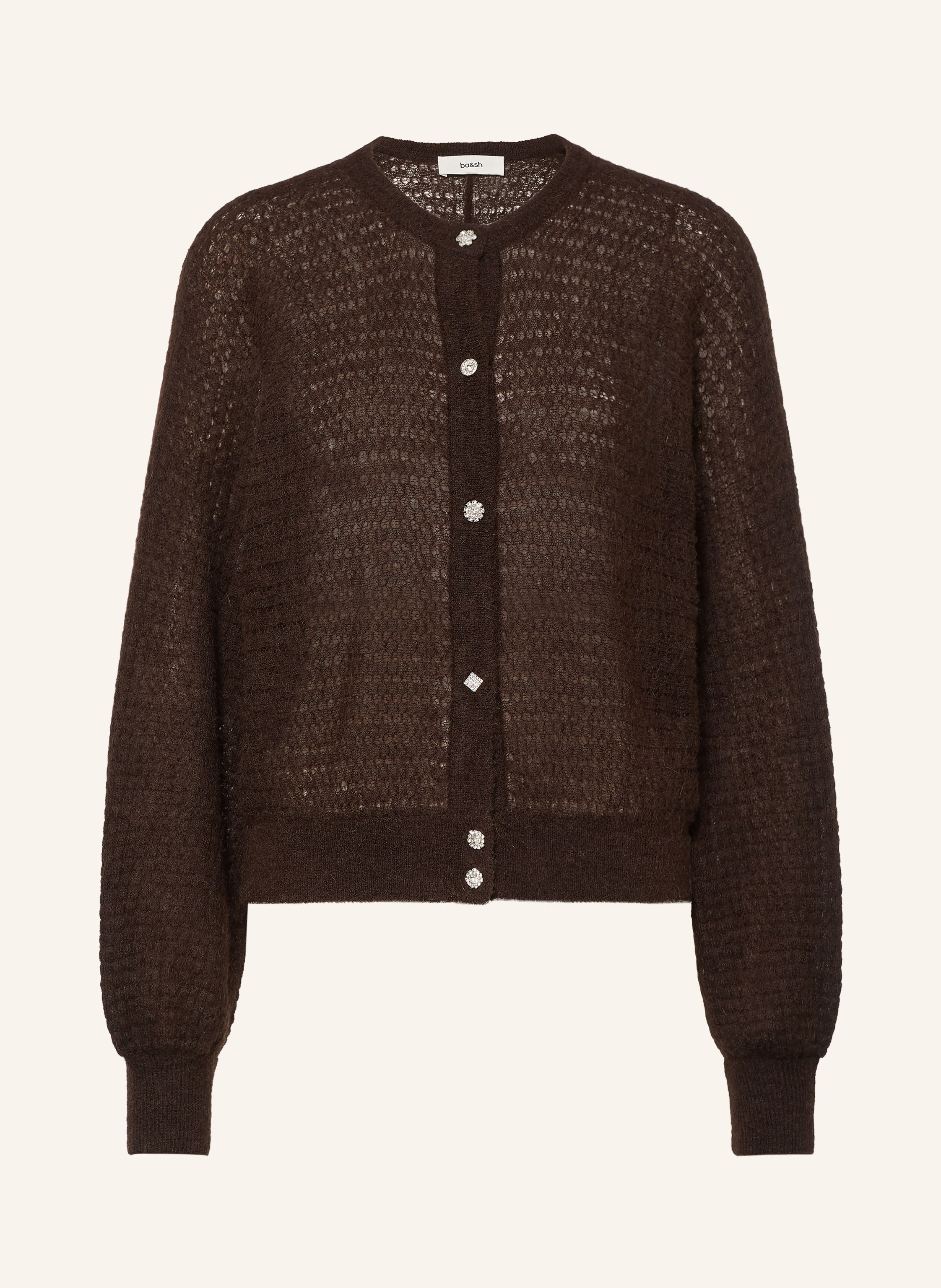 ba&sh Strickjacke ISOLAR mit Alpaka und Mohair