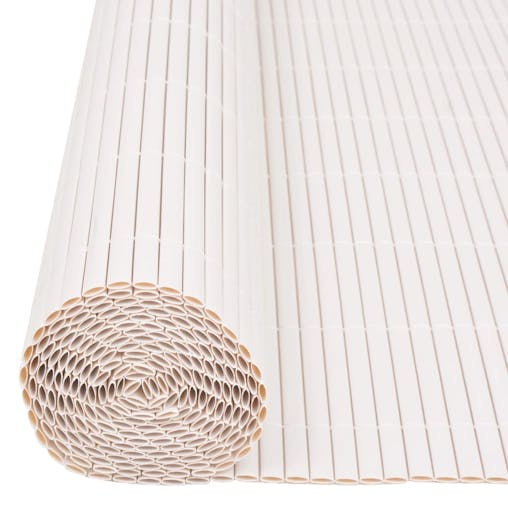 NNEVL Double-Sided Garden Fence 90x500 cm White