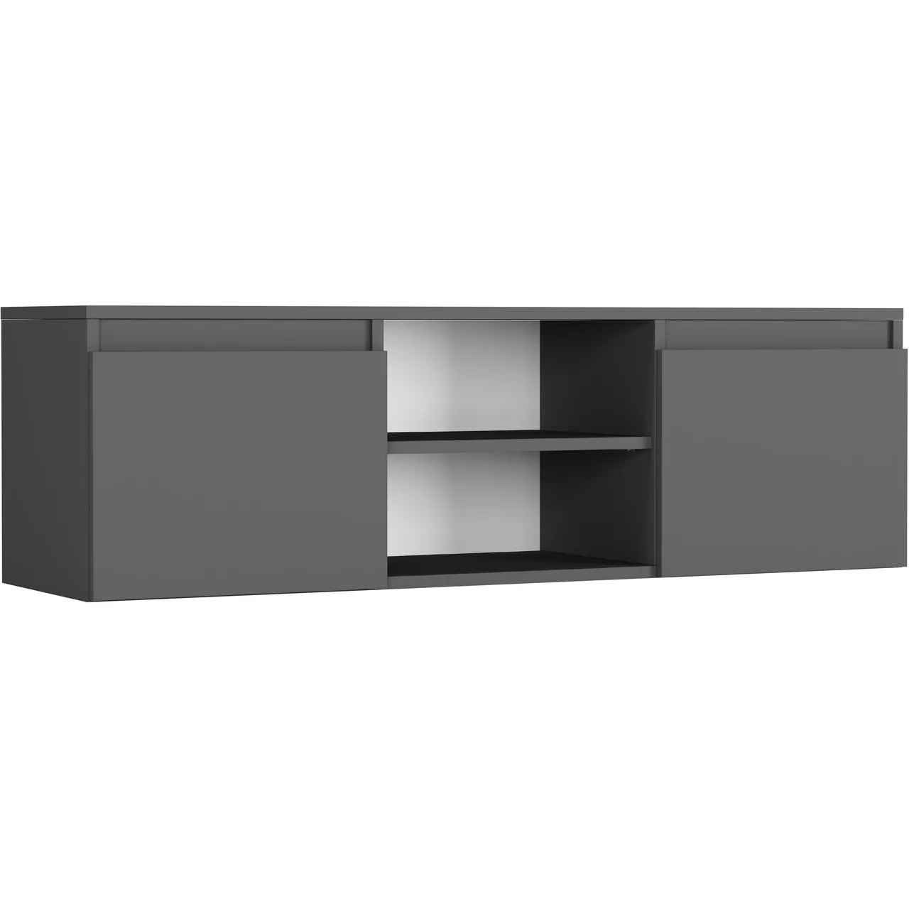 Szafka RTV 120 cm 2 drzwi 2 półki FRAMIRE RTV antracyt