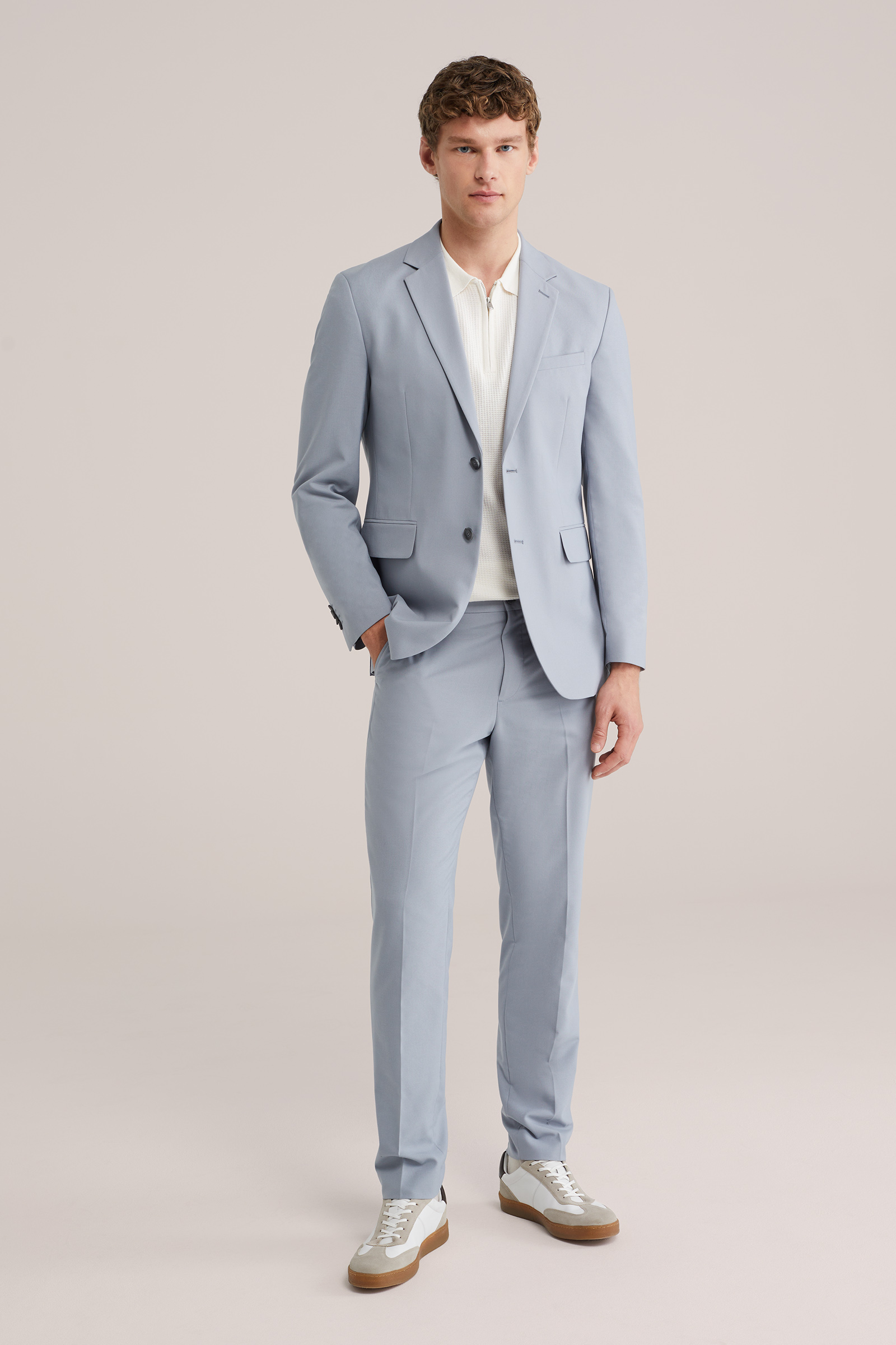 Heren slim fit pantalon