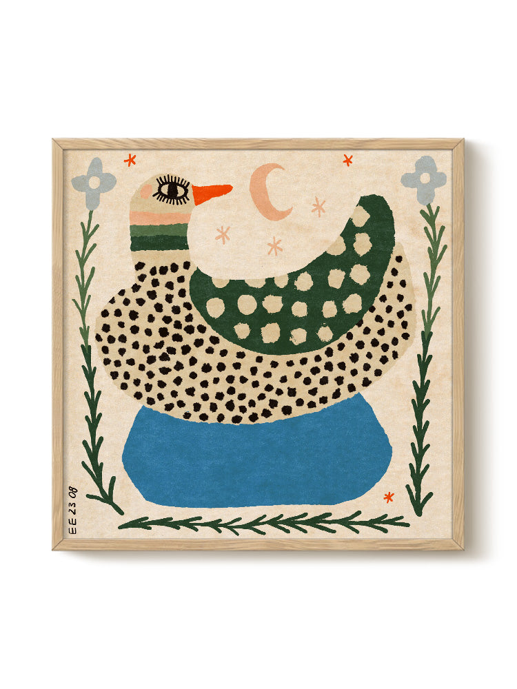 Enikő Eged - Spotted Duck - PSTR studio Kunst Poster