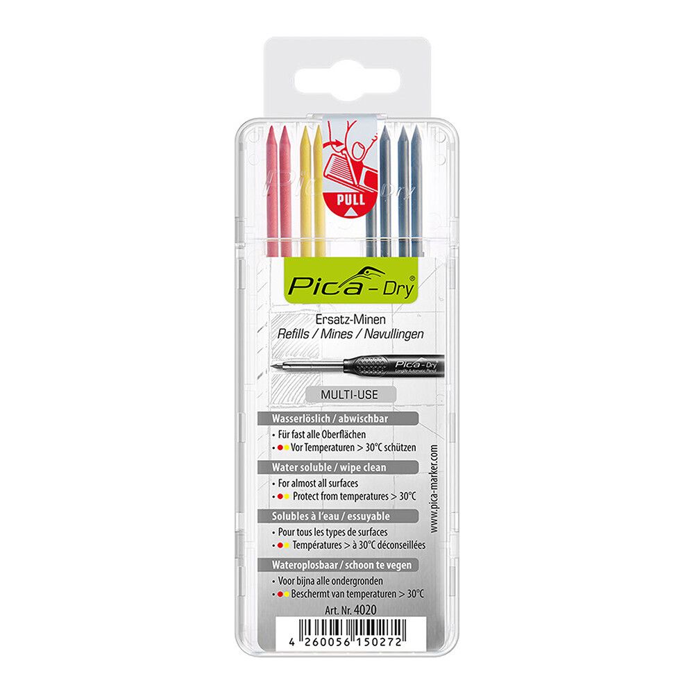 BLYSTIFT PICA MARKER DRY KRITA/BLYERTS 8STK